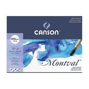 Block Montval Canson 300 gr. 24X32 cm.