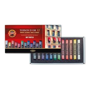 Set de 12 Tizas Pastel Blando Redondo Koh I Noor