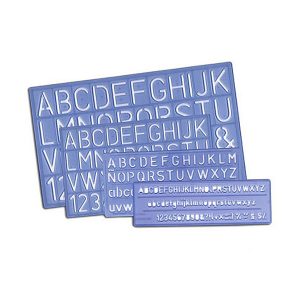 Plantillas de Letras Normógrafo Set x 4 Artesto