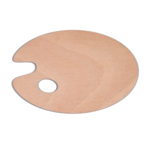 Paleta de Madera Ovalada 20x30 cm