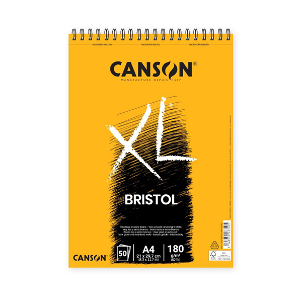 Bloc Bristol Ilustración XL Canson A4 180 gr.