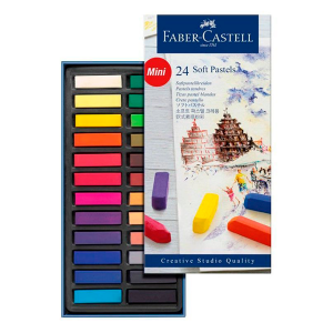 Set de 24 Tizas Pastel Faber Castell Mini Creative