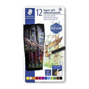 Lapices De Color Super Soft Staedtler  / 12 unidades Caja Metal