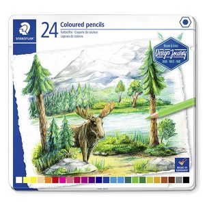 Lápices de Color Staedtler  / 24 und. Caja Metal