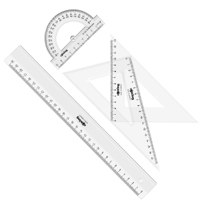 Set de Escuadras Rotring Geometría (4 Piezas)