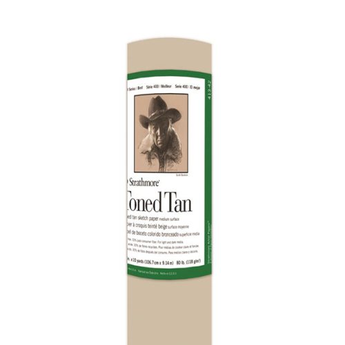 Rollo Papel Strathmore 400 -106.6 cm X 9 mts 118 gr - Tono Bronce