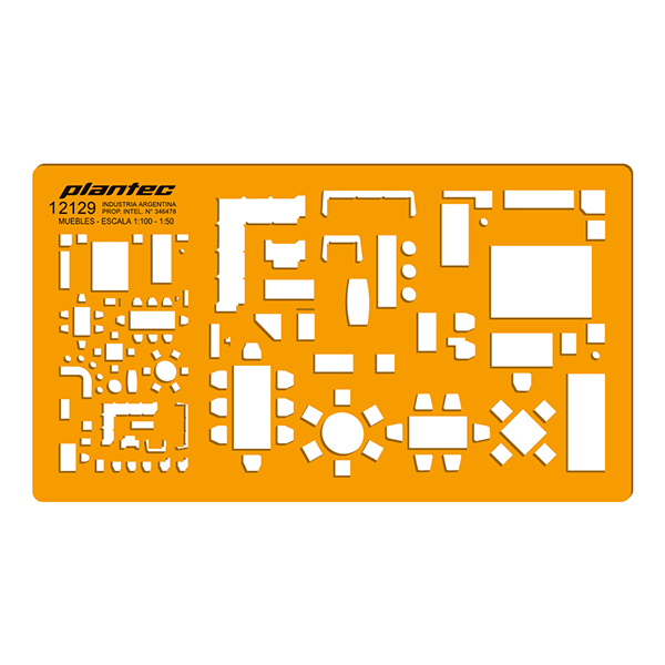 Plantilla Muebles 1:100 - 1:50 Plantec