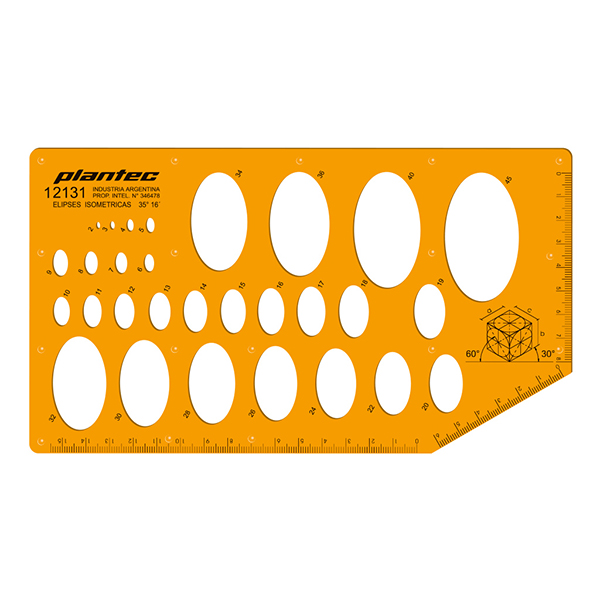 Plantilla Elipses Isométricas Plantec