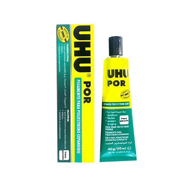 Pegamento UHU p/ Tecnopor x 50 ml.