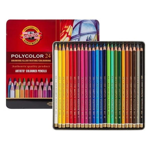 Set de 24 Lápices de Color Koh-I-Noor Polycolor