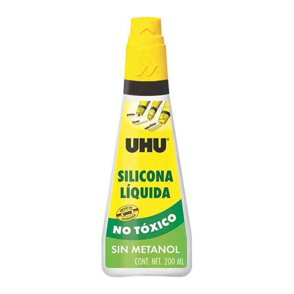 Silicona Líquida UHU x 200 ml.