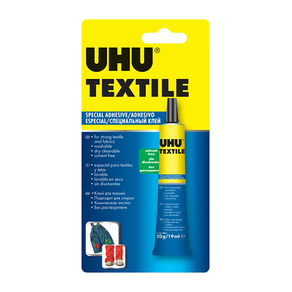 Pegamento UHU p/ Textiles x 19 ml.