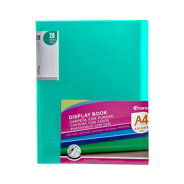 Portaplano Book Chanyi A4 Turquesa (20 Pockets)