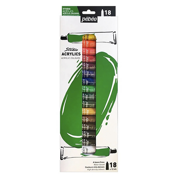 Acrílicos Pebeo 12 ml. Set x18