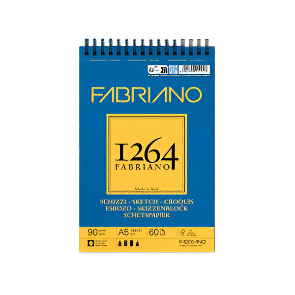 Bloc Fabriano 1264 Sketch A5 60h 90g Espiralado Superior