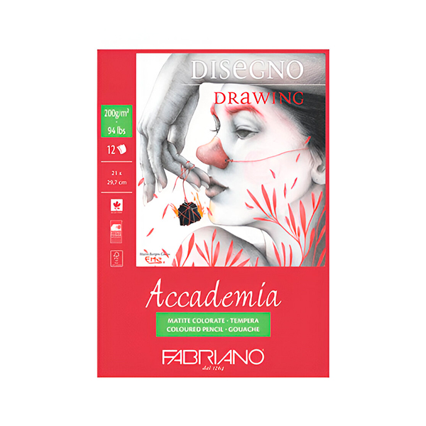 Bloc Fabriano Accademia A4 12h 200g