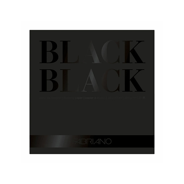 Bloc Fabriano Black Black 20x20cm 300g 20h
