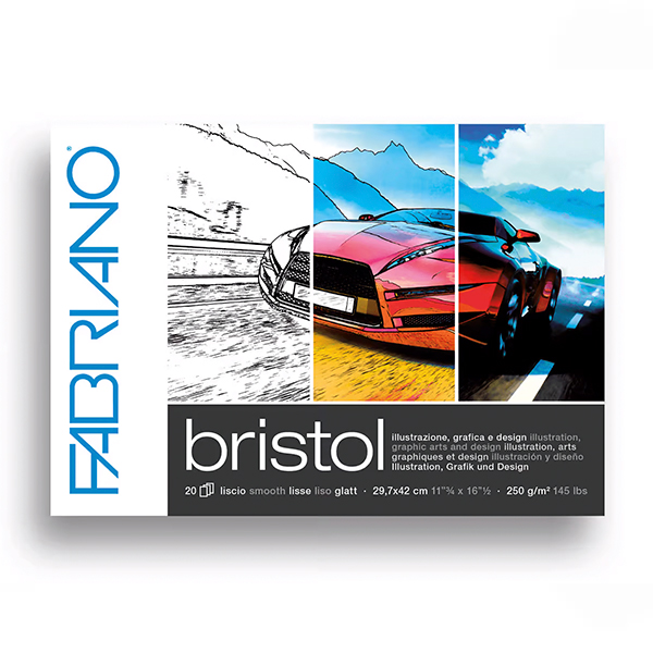 Bloc Fabriano Bristol p/Rotulador A3 20h 250g