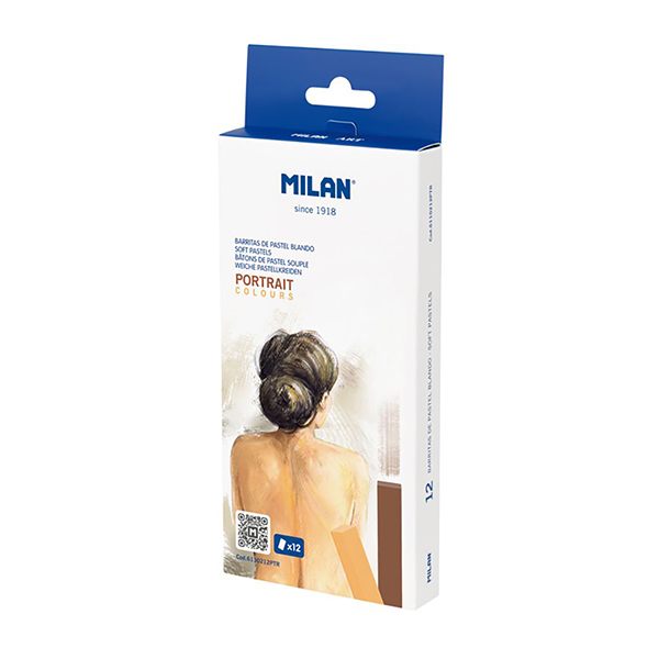 Set de 12 Tizas Pastel Milan p/Retrato