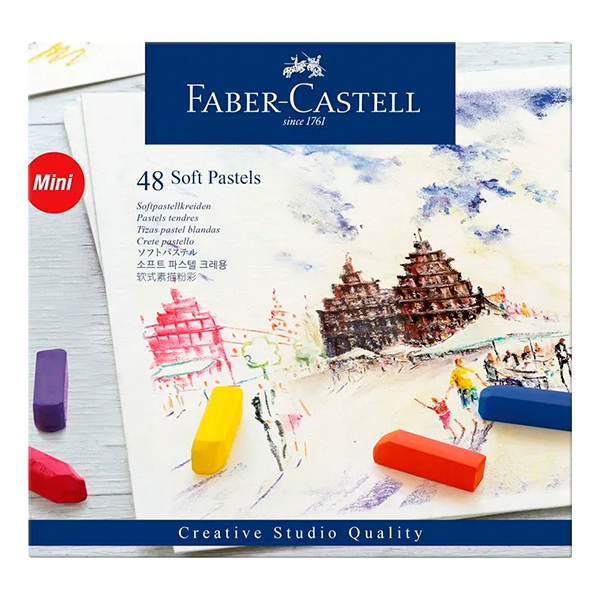 Set de 48 Tizas Pastel Faber-Castell Mini Creative