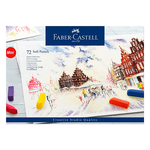 Set de 72 Tizas Pastel Faber-Castell Mini Creative