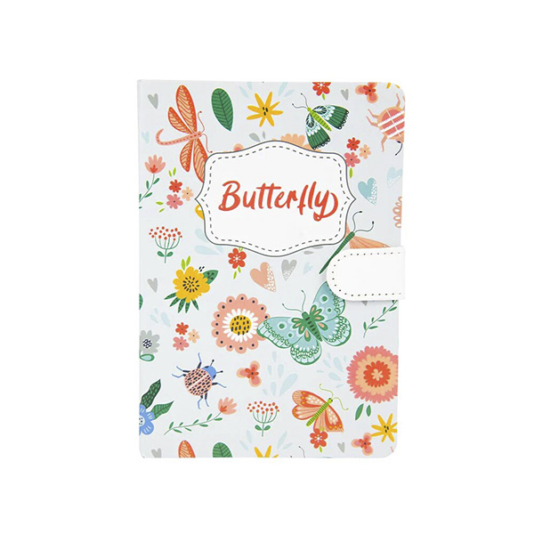 Diario Libreta c/Broche A5 Butterfly