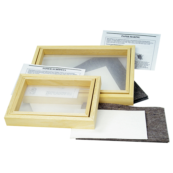 Set Fabricación de Papel Artesanal ABIG A5 + 2 Fieltros + Pulpa de Papel (Made in Germany)