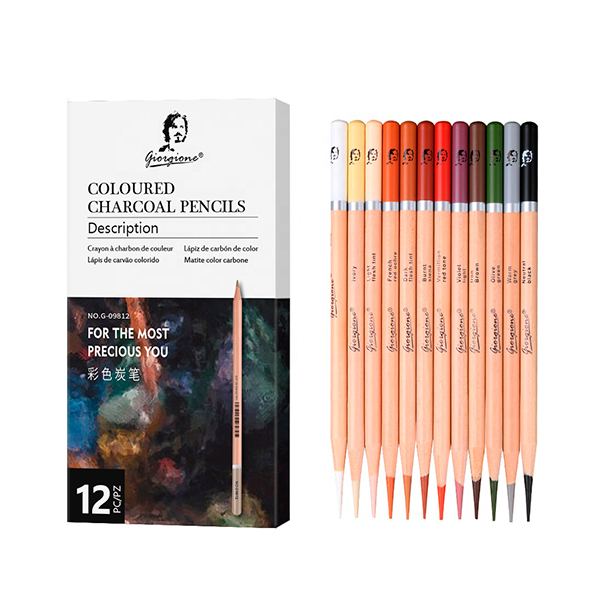 Lápices de Color Charcoal Giorgione Set x12
