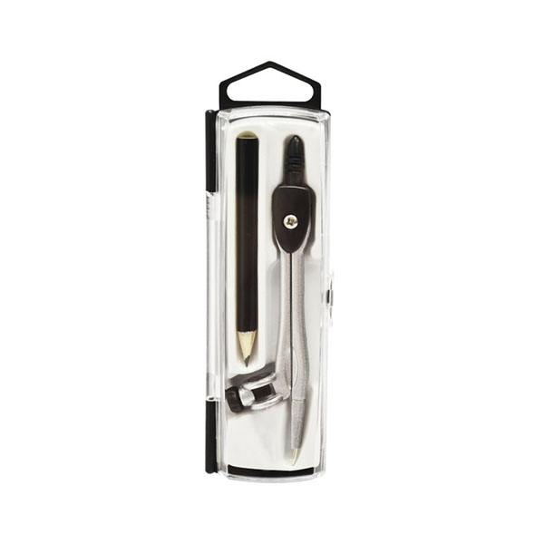 Compás de Metal Escolar c/Estuche