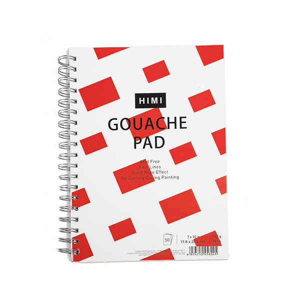 Gouache Pad HIMI 160 gr. 17.8 x 25.4 cm
