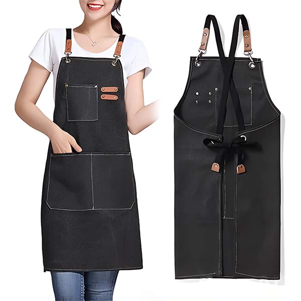 Mandil Profesional p/Pintor Lona Negro 67 x 75 cm