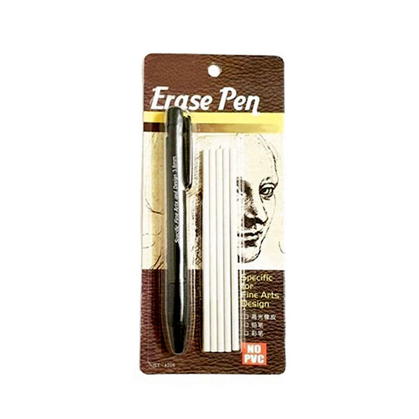 Borrador Retráctil c/Repuesto STL Erase Pen