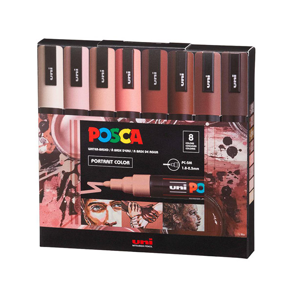 Marcadores Posca 5M Set Portrait Colors x8