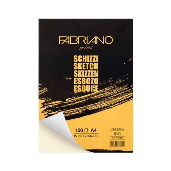 Bloc Fabriano Schizzi A4 90 gsm 120h