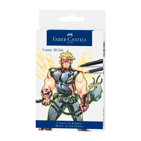 Set de Marcadores Pitt Artist Pen Cómic Faber-Castell x11