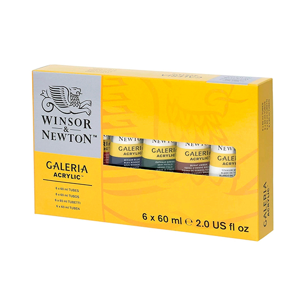 Set de 6 Acrílicos Galeria Winsor & Newton 60 ml