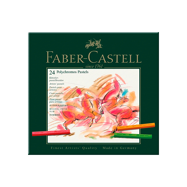 Set de 24 Pasteles Duros Faber Castell Polychromos