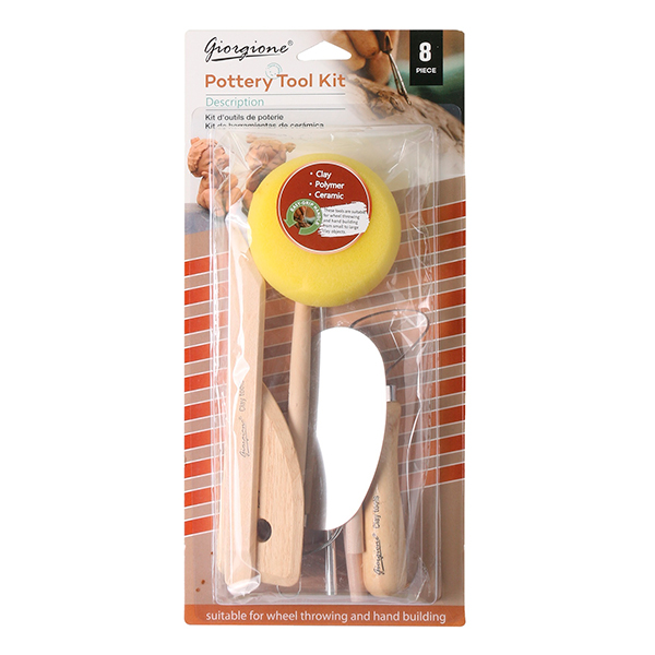Set Estecas p/Arcilla (8 Pzas.) Pottery Tool Kit Giorgione